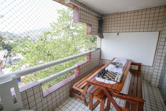 Varanda da Sala de apartamento à venda com 3 quartos, 99m² em Taquara, Rio de Janeiro