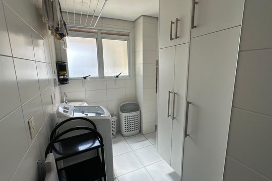 Área de serviço de apartamento à venda com 3 quartos, 119m² em Brooklin Paulista, São Paulo