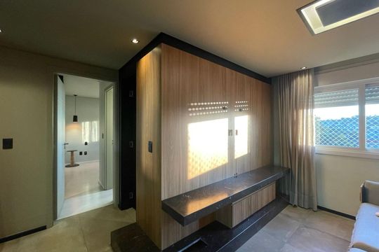 Sala de apartamento à venda com 1 quarto, 65m² em Vila Rosa, Novo Hamburgo