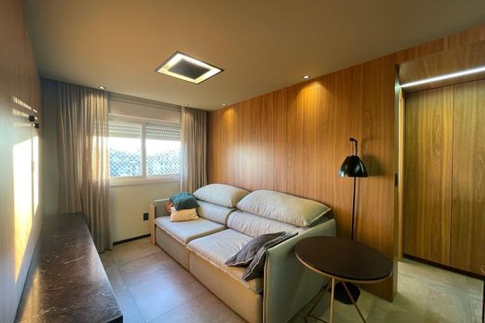 Sala de apartamento à venda com 1 quarto, 65m² em Vila Rosa, Novo Hamburgo