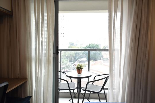 Varanda da Studio de kitnet/studio à venda com 0 quarto, 26m² em Vila Clementino, São Paulo