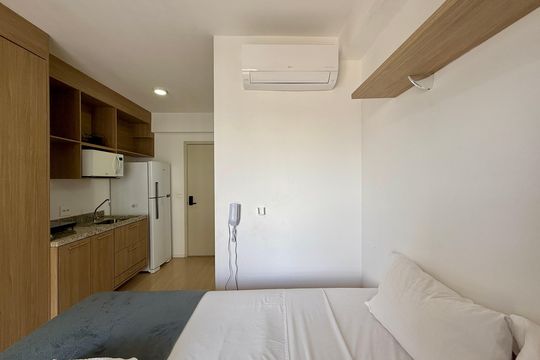 Studio de kitnet/studio para alugar com 1 quarto, 22m² em Jardim das Acacias, São Paulo