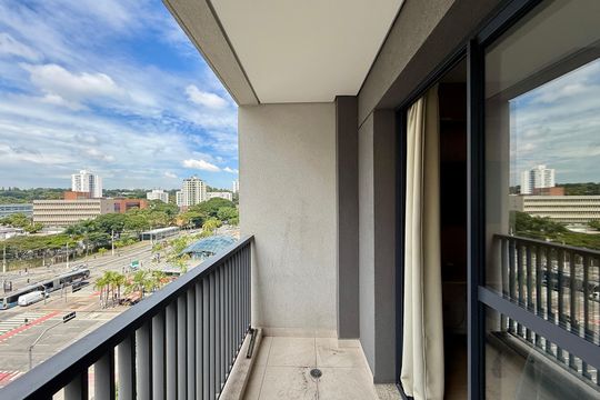 Sacada de kitnet/studio para alugar com 1 quarto, 22m² em Jardim das Acacias, São Paulo