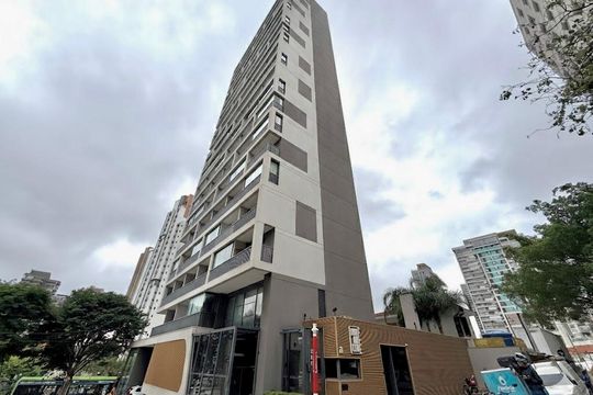 Fachada de kitnet/studio para alugar com 1 quarto, 22m² em Jardim das Acacias, São Paulo