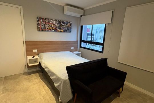 Quarto de apartamento para alugar com 1 quarto, 25m² em Mirandópolis, São Paulo