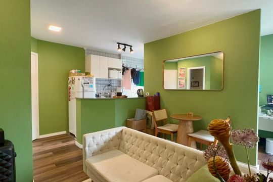 Sala de apartamento para alugar com 1 quarto, 56m² em Pinheiros, São Paulo