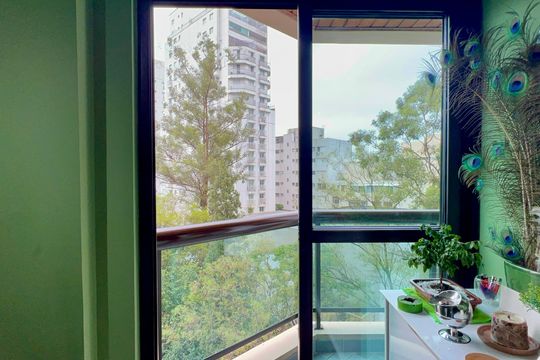 Varanda da Sala de apartamento para alugar com 1 quarto, 56m² em Pinheiros, São Paulo