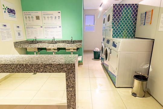 Área comum - Lavanderia de apartamento para alugar com 1 quarto, 20m² em Brás, São Paulo