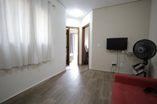 Sala de apartamento à venda com 2 quartos, 85m² em Jardim Irene, Santo André