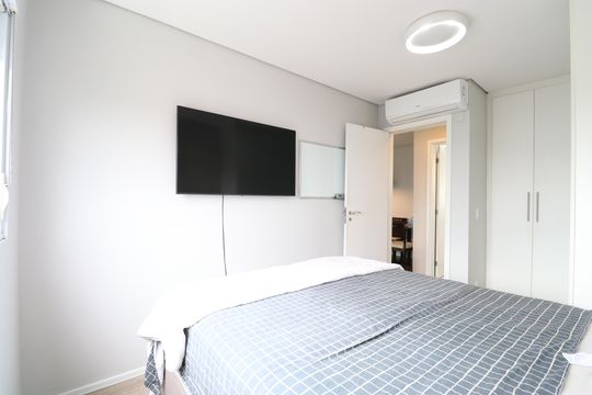 Quarto de apartamento à venda com 1 quarto, 48m² em Várzea da Barra Funda, São Paulo