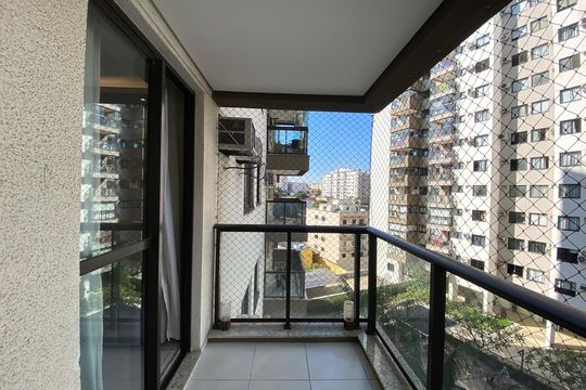 Varanda da Sala de apartamento à venda com 1 quarto, 44m² em Cachambi, Rio de Janeiro