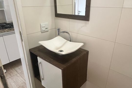 Banheiro Social de apartamento à venda com 1 quarto, 38m² em Centro, Campinas