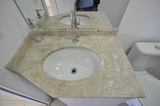 Banheiro Social de apartamento para alugar com 2 quartos, 60m² em Vila Mazzei, São Paulo