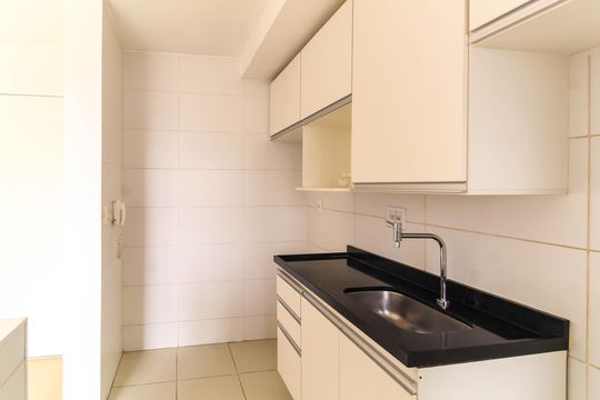 Cozinha de apartamento para alugar com 2 quartos, 45m² em Quinta da Paineira, São Paulo