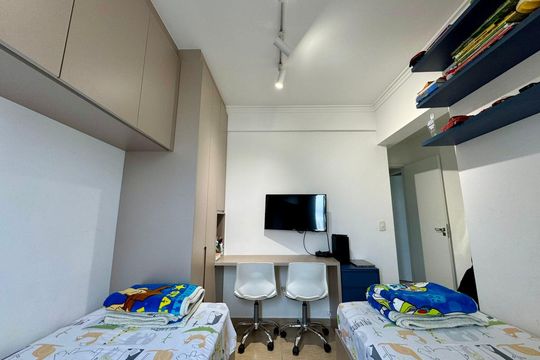 Suíte 2 de apartamento à venda com 3 quartos, 132m² em Jardim do Mar, São Bernardo do Campo