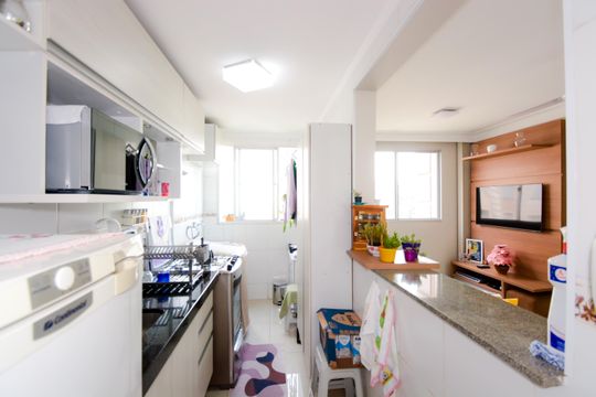 Cozinha de apartamento à venda com 2 quartos, 45m² em Centro, Guarulhos