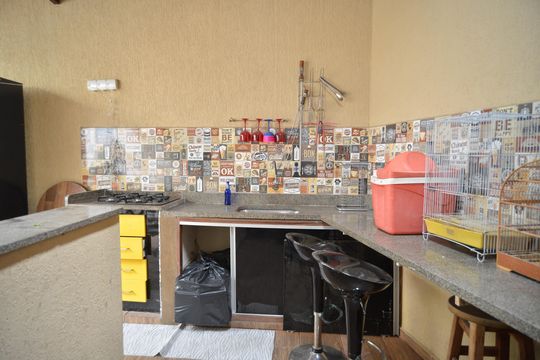 Área gourmet de casa à venda com 3 quartos, 390m² em Parque João Ramalho, Santo André