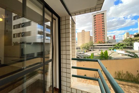 Varanda da Sala de apartamento para alugar com 1 quarto, 50m² em São Pedro, Belo Horizonte
