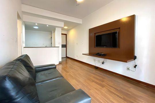 Sala de apartamento para alugar com 1 quarto, 50m² em São Pedro, Belo Horizonte