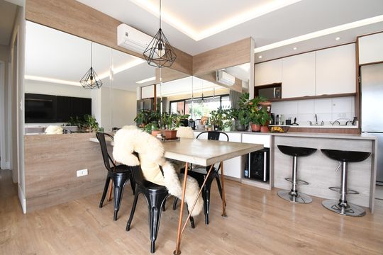 Sala de apartamento para alugar com 3 quartos, 100m² em Alto da Rua Xv, Curitiba