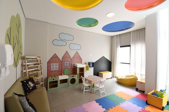 Área comum - Brinquedoteca de apartamento para alugar com 3 quartos, 100m² em Alto da Rua Xv, Curitiba