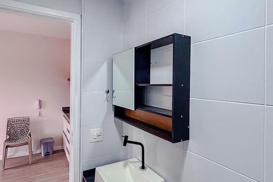 Banheiro de apartamento à venda com 1 quarto, 27m² em Tatuapé, São Paulo