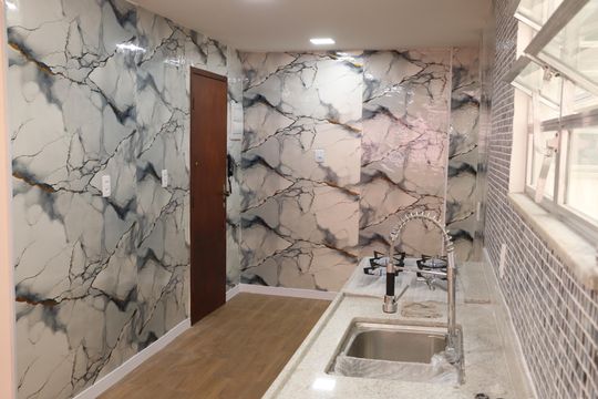 Cozinha de apartamento para alugar com 3 quartos, 105m² em Jardim São João, Nova Iguaçu