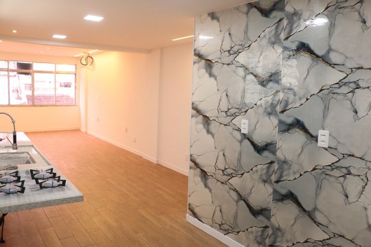 Cozinha de apartamento para alugar com 3 quartos, 105m² em Jardim São João, Nova Iguaçu
