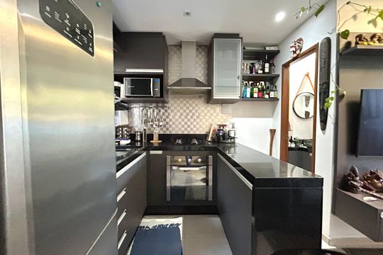 Cozinha  de casa de condomínio para alugar com 2 quartos, 68m² em Rio Tavares, Florianópolis