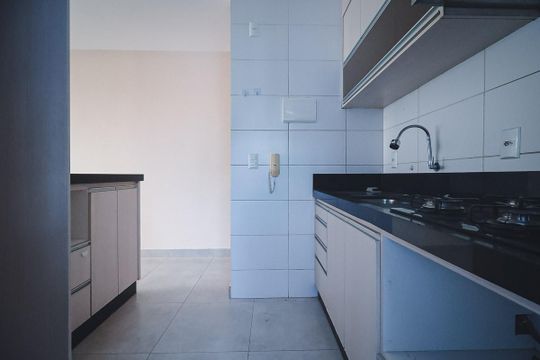 Cozinha de apartamento para alugar com 2 quartos, 63m² em Parque Oeste Industrial, Goiânia