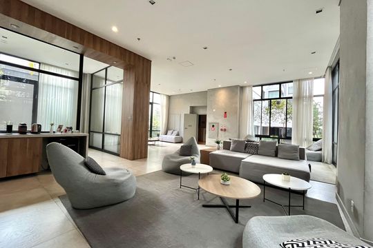 Área comum de kitnet/studio para alugar com 1 quarto, 28m² em Mirandópolis, São Paulo