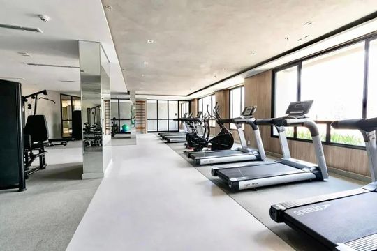 Área comum - Academia de kitnet/studio para alugar com 1 quarto, 28m² em Mirandópolis, São Paulo