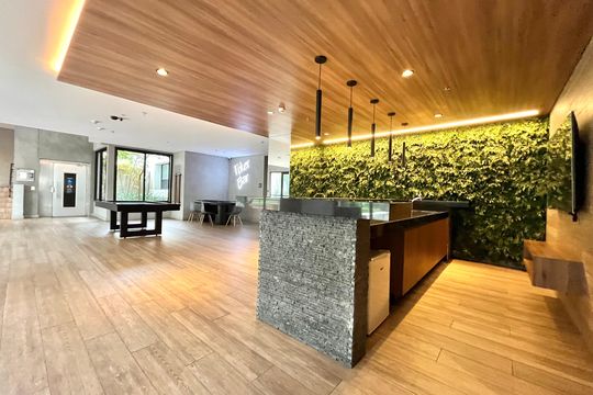 Área comum - Bar de kitnet/studio para alugar com 1 quarto, 28m² em Mirandópolis, São Paulo