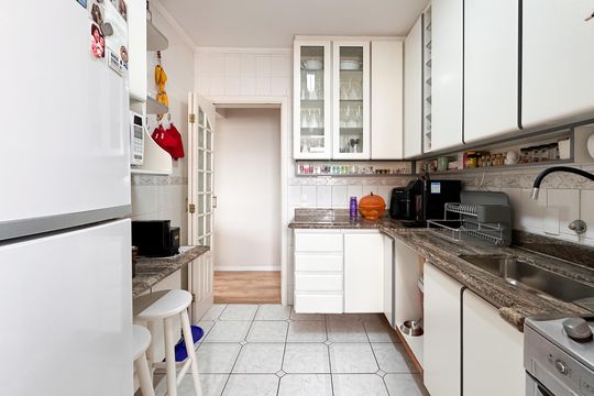 Cozinha de apartamento à venda com 3 quartos, 84m² em Santa Terezinha, São Bernardo do Campo