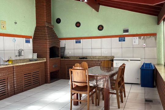 Área comum - Churrasqueira de apartamento à venda com 1 quarto, 47m² em Taboão, São Bernardo do Campo