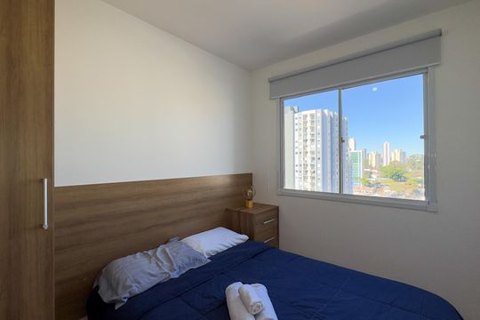 Suíte de apartamento para alugar com 1 quarto, 29m² em Jardim Caravelas, São Paulo