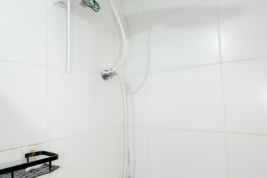 Banheiro da Suíte de apartamento para alugar com 1 quarto, 29m² em Jardim Caravelas, São Paulo