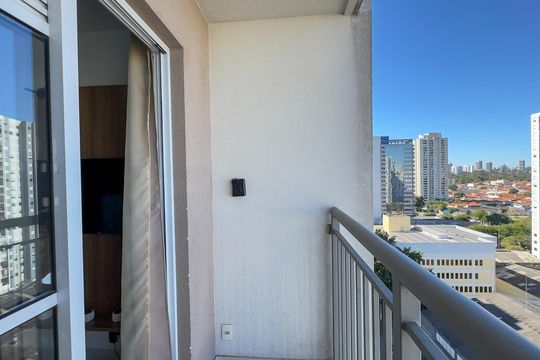 Sacada de apartamento para alugar com 1 quarto, 29m² em Jardim Caravelas, São Paulo