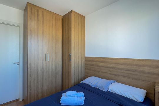 Suíte de apartamento para alugar com 1 quarto, 29m² em Jardim Caravelas, São Paulo