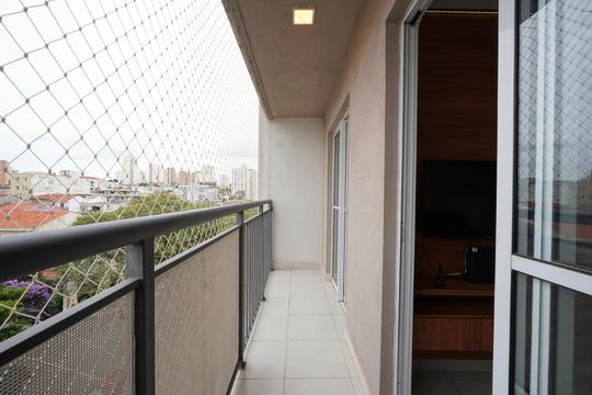 Varanda de apartamento à venda com 1 quarto, 29m² em Jardim da Glória, São Paulo