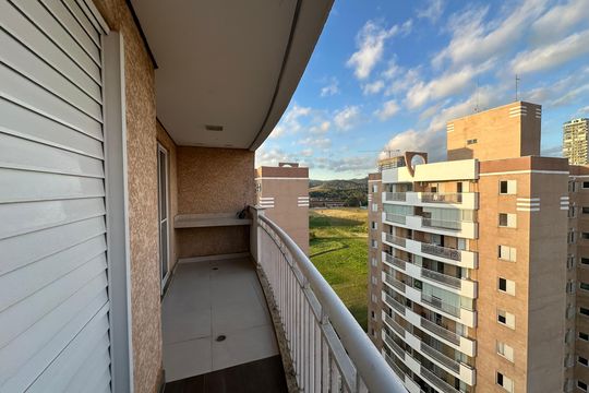 Varanda da Sala de apartamento para alugar com 2 quartos, 91m² em Tamboré, Barueri