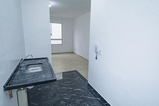 Cozinha de apartamento para alugar com 2 quartos, 42m² em Campo Grande, Rio de Janeiro