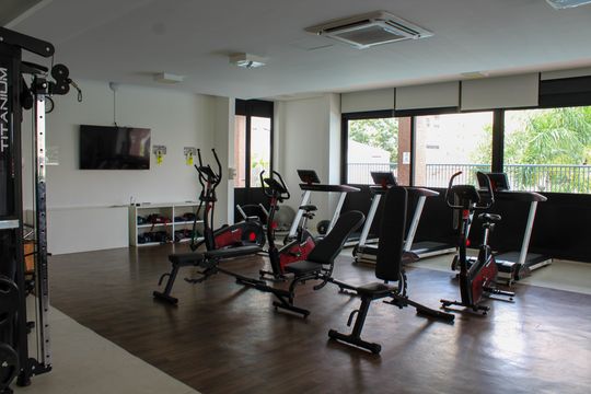Área comum de apartamento à venda com 1 quarto, 43m² em Santa Cecília, São Paulo