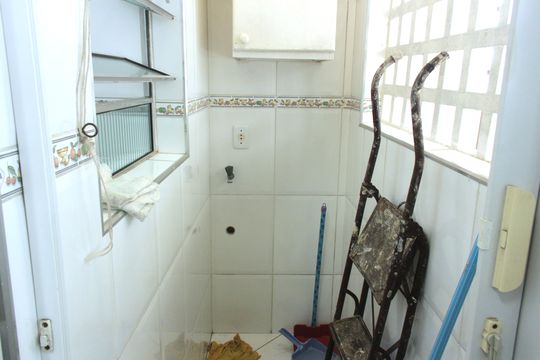Cozinha e Área de Serviço de apartamento para alugar com 1 quarto, 60m² em Boqueirão, Santos