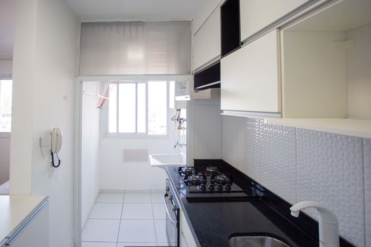 Cozinha de apartamento à venda com 2 quartos, 40m² em Campanário, Diadema