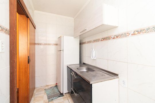 Cozinha de apartamento para alugar com 1 quarto, 46m² em Petrópolis, Porto Alegre