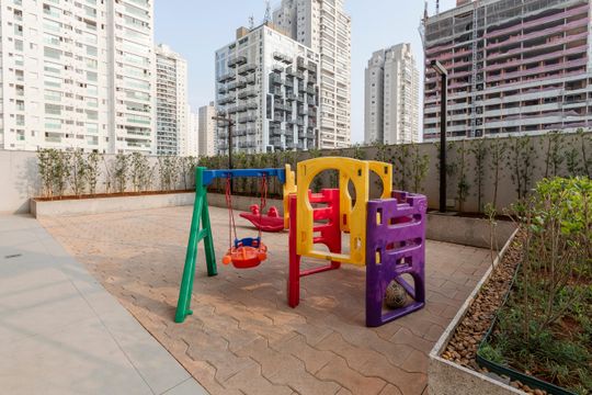 Área comum de apartamento para alugar com 2 quartos, 80m² em Santo Amaro, São Paulo