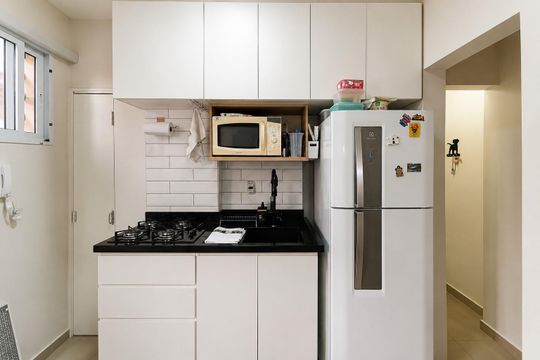 Cozinha de apartamento para alugar com 1 quarto, 46m² em Vila Santana, São Paulo