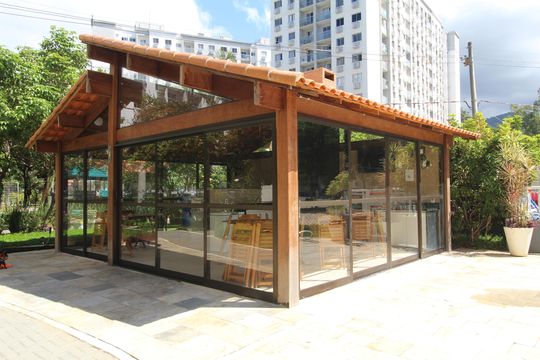 Área comum - Churrasqueira de apartamento para alugar com 2 quartos, 50m² em Jacarepaguá, Rio de Janeiro