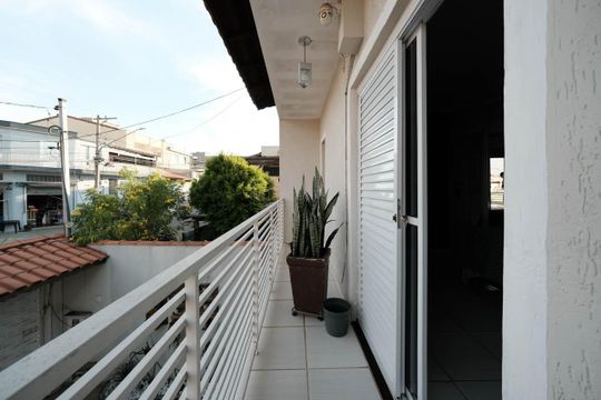 Varanda da Suíte 1 de casa à venda com 4 quartos, 180m² em Parque Boturussu, São Paulo